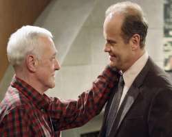 Mahoney is only 15 years older than  Kelsey Grammer who appeared as his son in 
